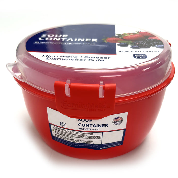 1 Microwave Soup Noodle Bowl Mug Cooker BPA Free Microwaveable Dishwasher 43.6oz