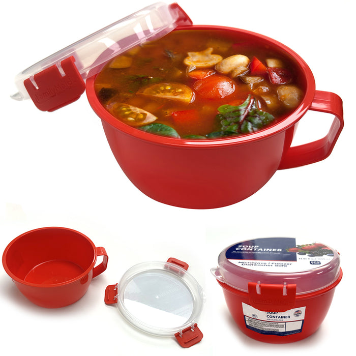 1 Microwave Soup Noodle Bowl Mug Cooker BPA Free Microwaveable Dishwasher 43.6oz