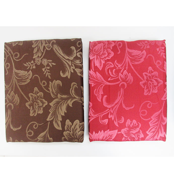 1 Damask Tablecloth 54" X 54" Square Floral Polyester Dining Room Variety Colors