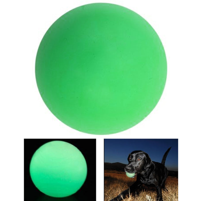 1 Pc Glow In The Dark Ball 3.5" Glowing Pet Dog Cat Toys Puppy Chase Round Play
