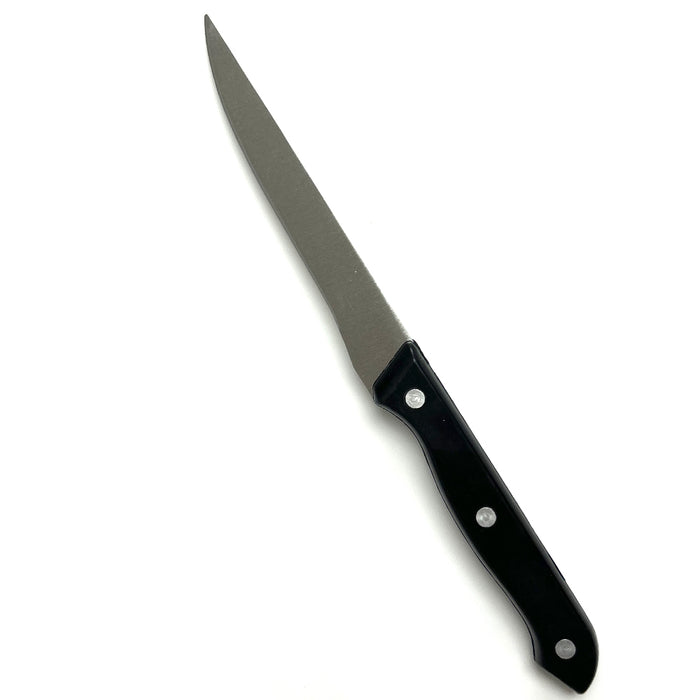 Boning Knife Fillet Knife 9 3/16" Stainless Steel Sharp Fish Poultry Meat Black