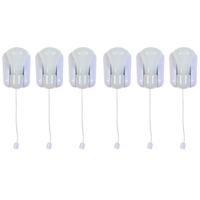 6 Pack LED Light Bulb Stick Up Cordless Battery Powered Portable Kids Night Lamp