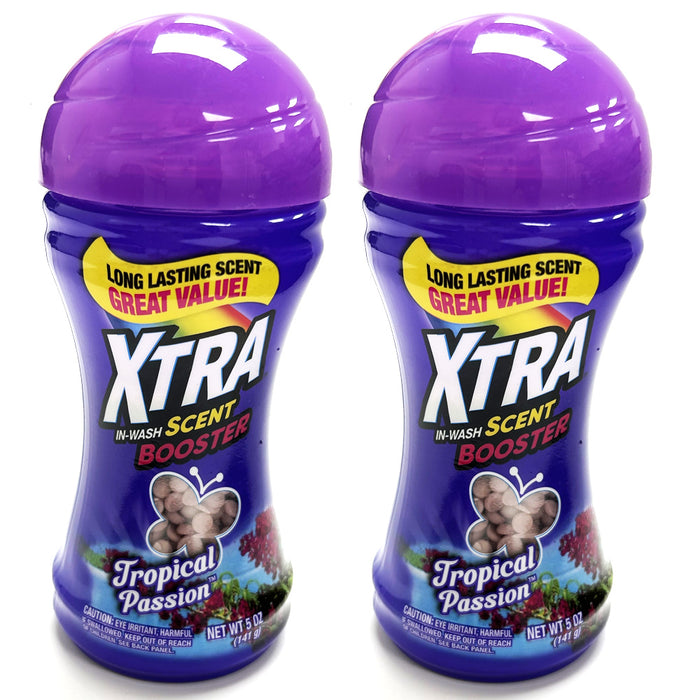 2Pk Scent Booster In Wash Beads Laundry Washer Tropical Passion Odor Neutralizer