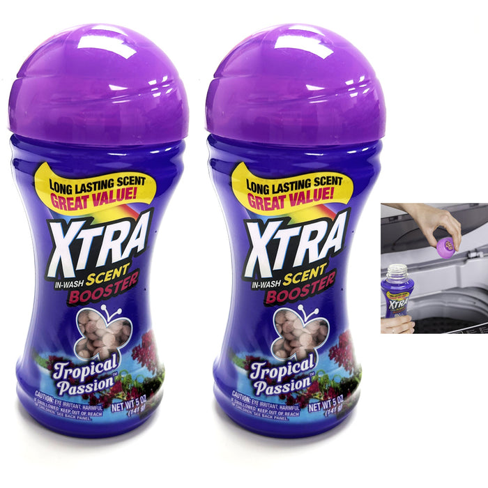 2Pk Scent Booster In Wash Beads Laundry Washer Tropical Passion Odor Neutralizer