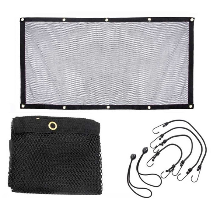 2 Pc Car Dog Pet Barrier Guard Back Seat Safety Protector Mesh Net For SUV Truck