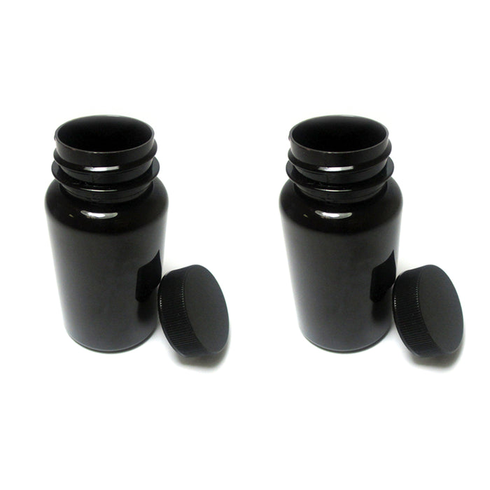 2pc Empty Plastic Pill Bottles Medicine Container Vitamin Capsule Drug Holder Bk