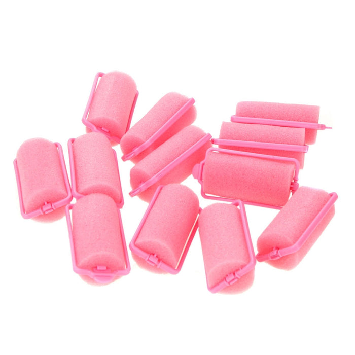 16 Medium Foam Hair Rollers Curls Waves Soft Cushion Curlers Care Styling
