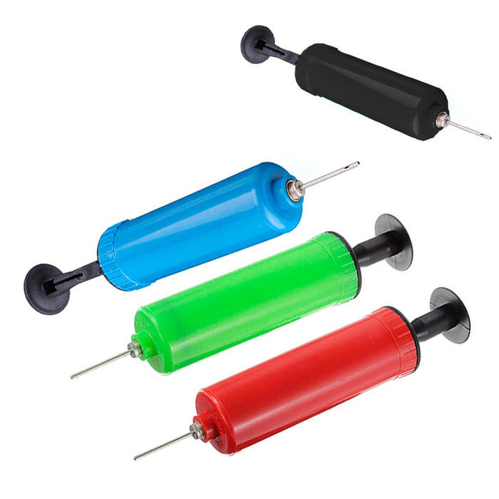 192 Lot Compact Handheld Inflate Pump W/ Needle Sports Balls Football Soccer Toy