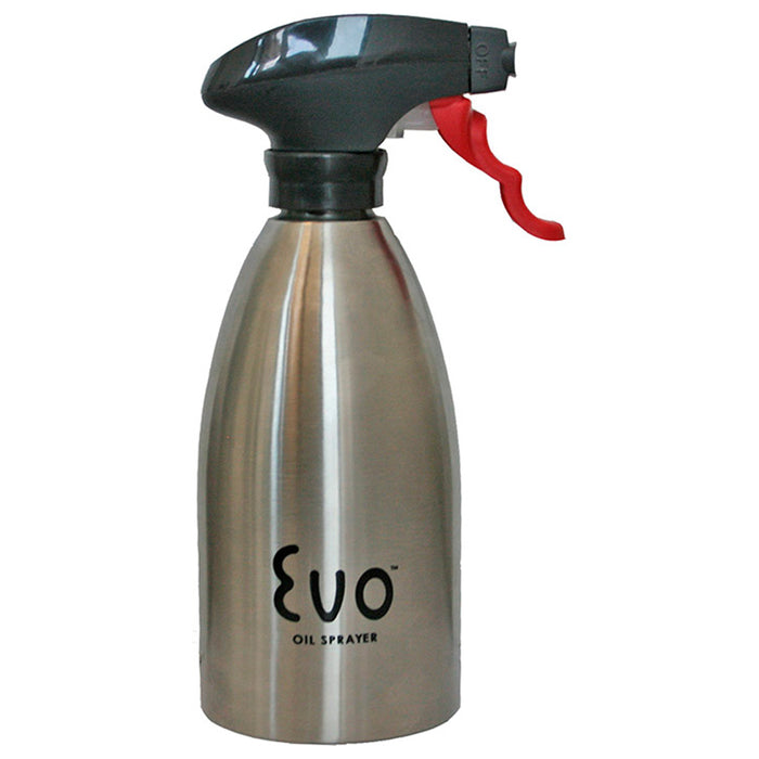 Evo Oil Stainless Steel Trigger Sprayer Bottle Cooking BBQ Kitchen 16 Oz Sprayer