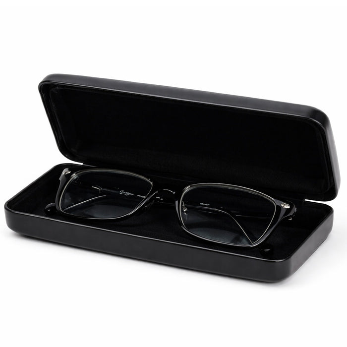 Black Hard Glasses Case Protective Clamshell Eyeglass & Sunglasses Case 1pc