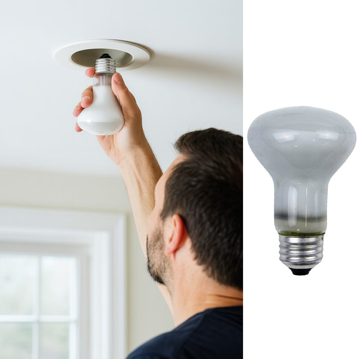 4 Pack Lighting Reflector Flood Bulbs BR20 50w 120-volt Indoor E26 Base 2500hrs