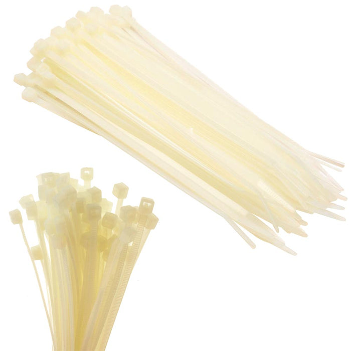 200 Pc 8" Cable Zip Ties 40 Lbs Heavy Duty Ties Nylon UV Resistant Wire Wrap Lot