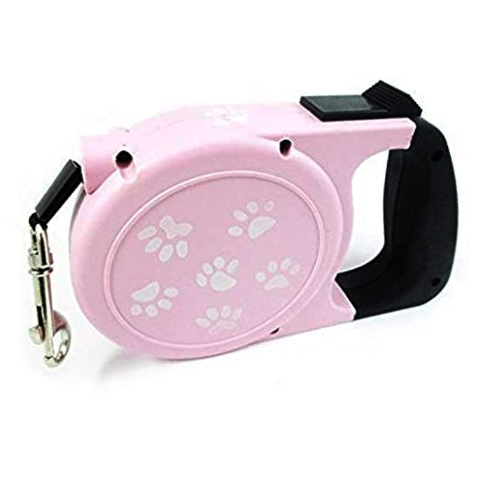 1 Pc 26Ft Retractable Dog Leash Stop Lock Small Medium Big Pet Up To 100lb