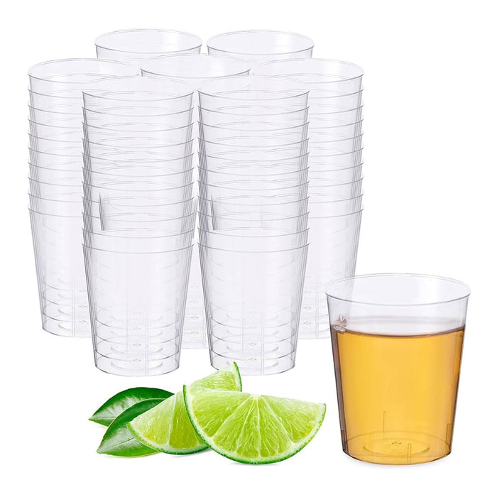 240pc 1 oz Shot Cups Disposable Clear Plastic Glasses Bomber Shooter Wine Party