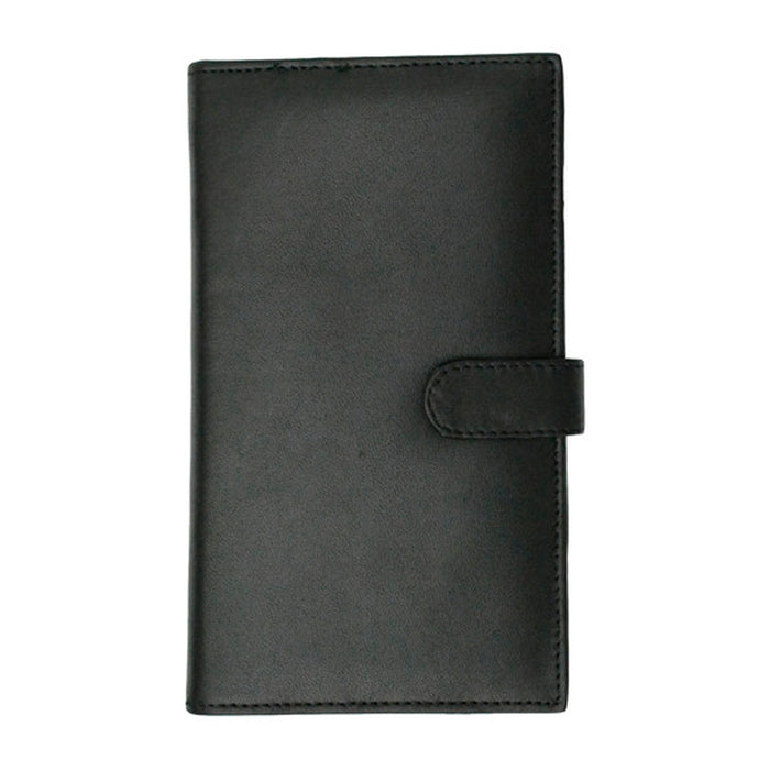 RFID Mens Bifold Wallet Long Leather Purse Cash Credit Card Check Book Holder BK