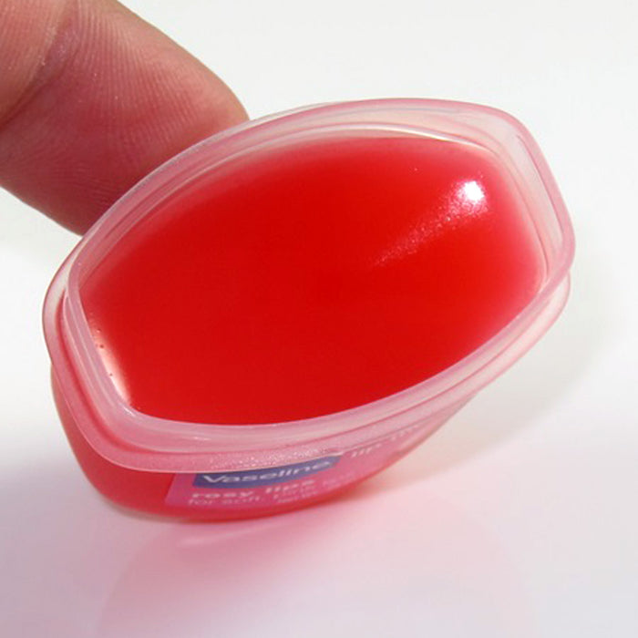 Vaseline Lip Therapy Rosy Flavor Dry Chapped .25 Oz Mini Jar Lip Balm Jelly Soft