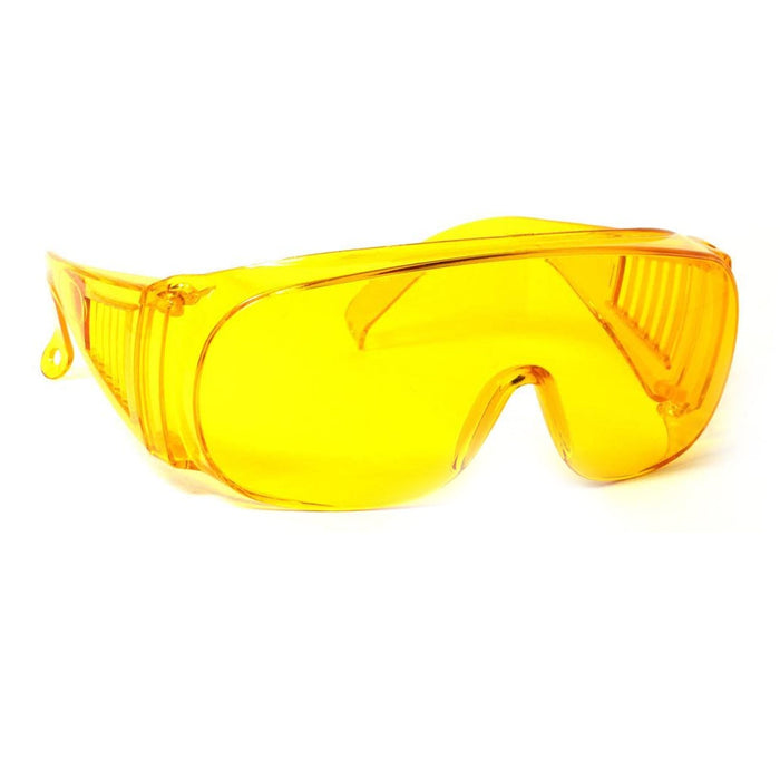 1 Pair Sunglasses Fit Over Frame Cover Glasses Drive Lens Safety Large Yellow