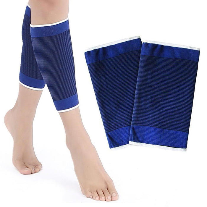 2 Calf Shin Leg Compression Sleeve Brace Wrap Support Elastic Pain Relief Sports
