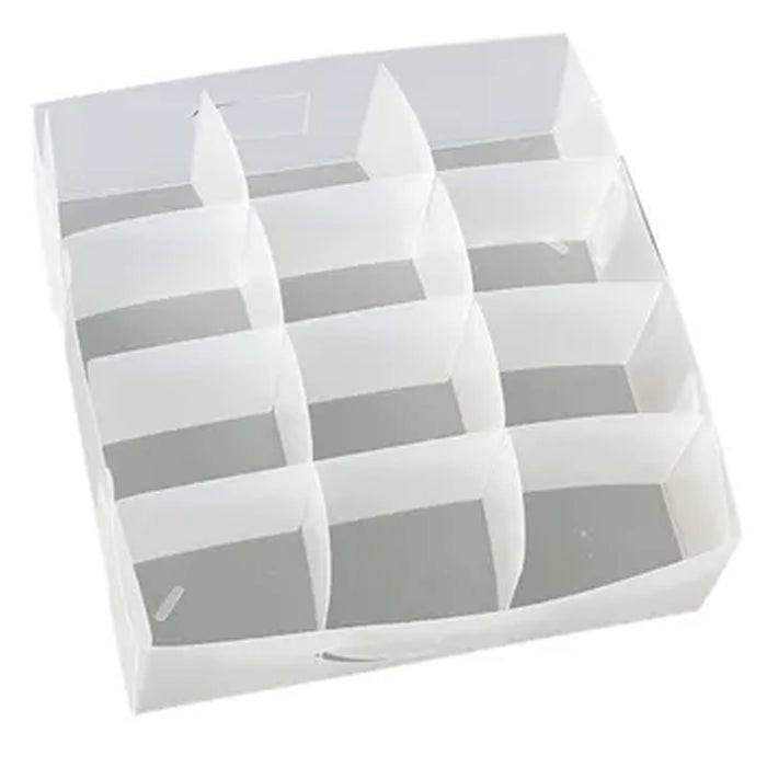 1 Foldable Drawer Organizer Underwear Storage Box 12 Compartment Underpants Bra