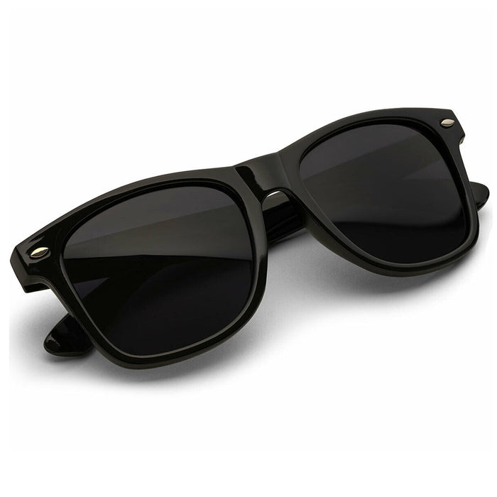 1 Pair Sunglasses Black Classic Frame Sun Shades Glasses Dark Lens UV Protection