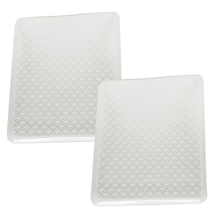 2pc Air Dry Mat Sink Protectors Kitchen Fast Drain Dish Drying Pad 11.25''x13''