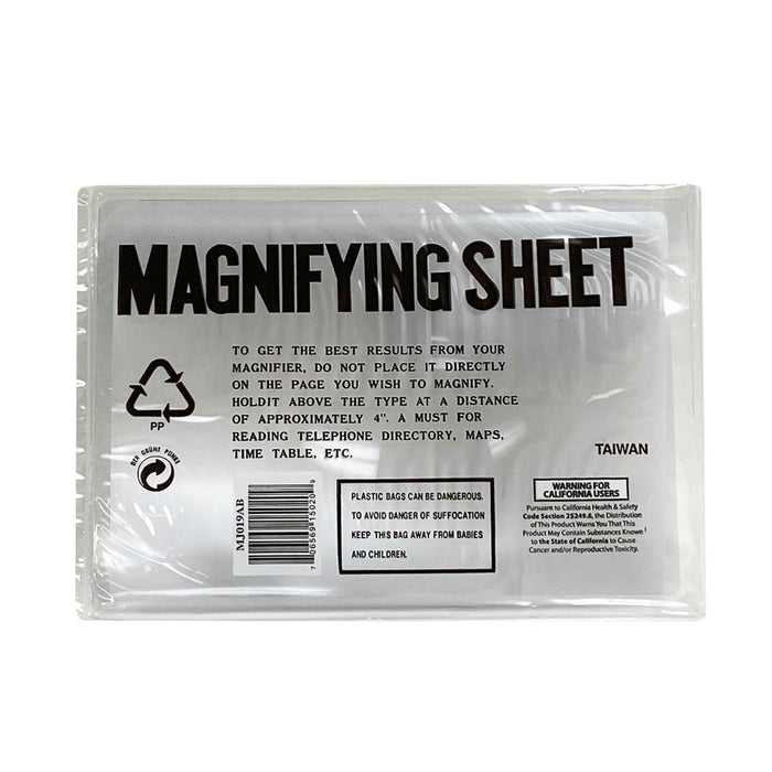 Magnifier Lens Full Page Magnifying Sheet 2X Reading Books Glass Vision Loupe
