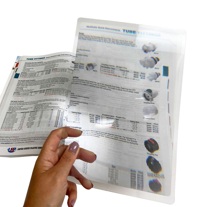 Magnifier Lens Full Page Magnifying Sheet 2X Reading Books Glass Vision Loupe