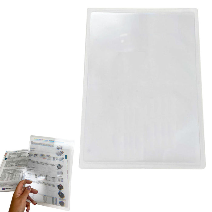 Magnifier Lens Full Page Magnifying Sheet 2X Reading Books Glass Vision Loupe