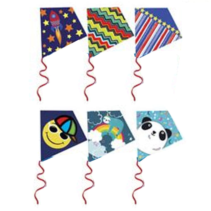 2 Packs Easy Flyer Diamond Kite Fun Kid Beach Fly Park Outdoor Games Plastic Toy