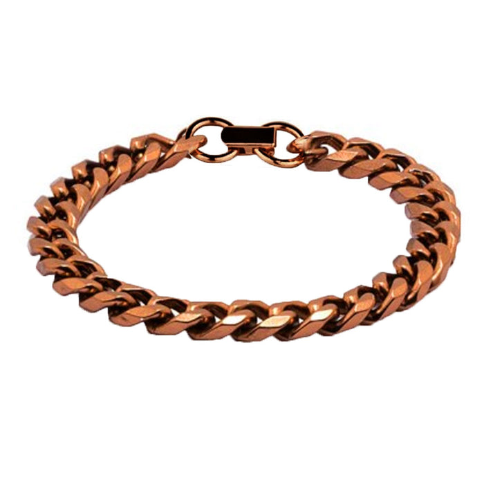 1 Pure Copper Bracelet Cuban Link Solid Chain Arthritis Relief Healing Energy
