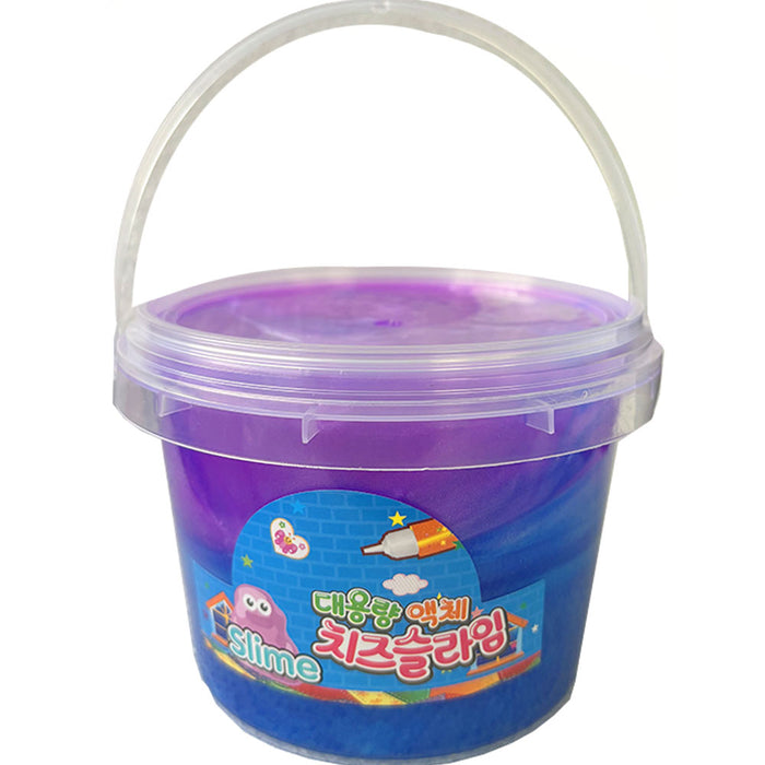 2 Pk Large Glitter Crystal Slime Buckets Goo Putty Squishy Party Favor 17.6oz