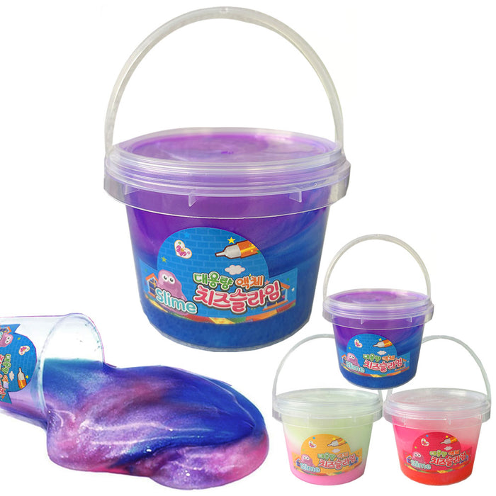 4 Pk Jumbo Slime Kit Glitter Crystal Goo Putty Squishy Party Favor 17.6oz Bucket