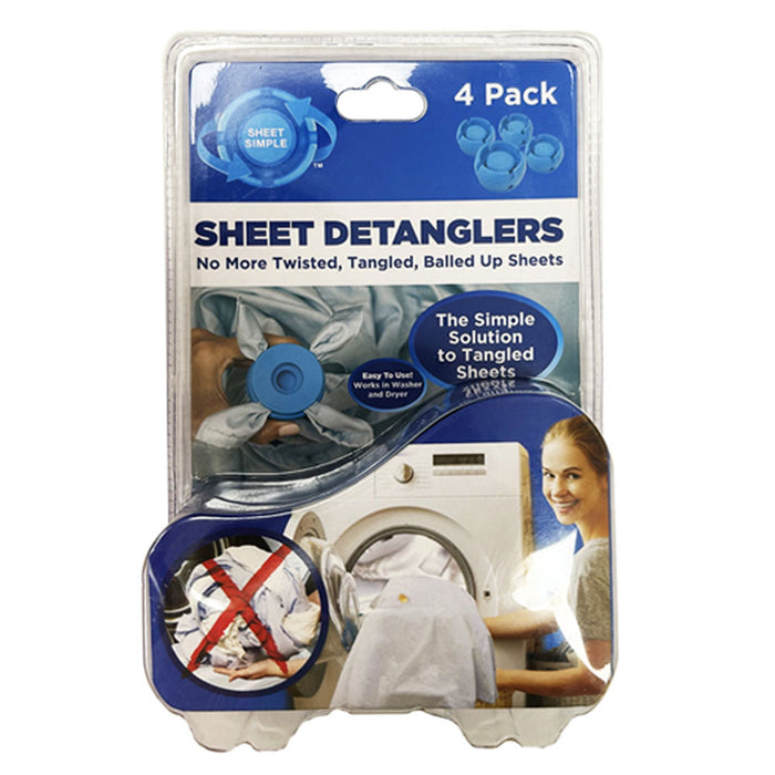 16pc Sheet Detanglers Laundry Washer Dryer Saver Reusable Reduce Tangles No Wads