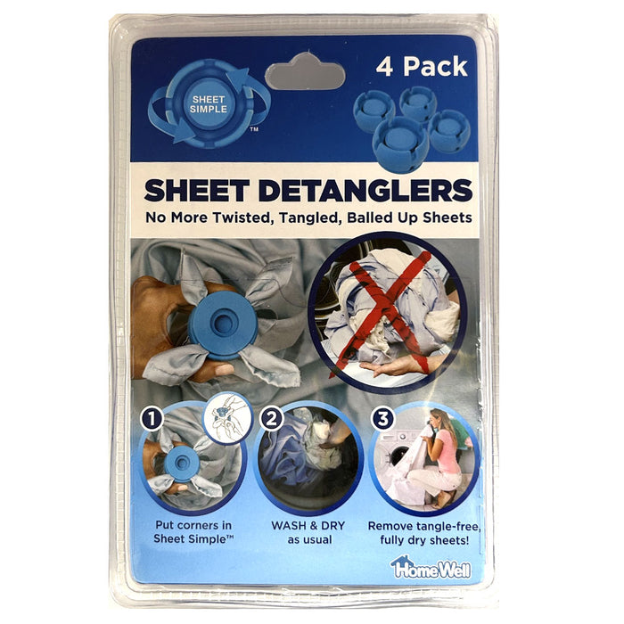 16pc Sheet Detanglers Laundry Washer Dryer Saver Reusable Reduce Tangles No Wads
