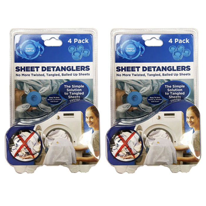 8pc Washer Dryer Sheet Detanglers Laundry Saver Blanket Reduce Tangles Reusable