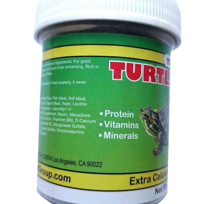 3 Pack Turtle Deluxe Food Extra Calcium Shell Protein Vitamin Aquatic Aquarium