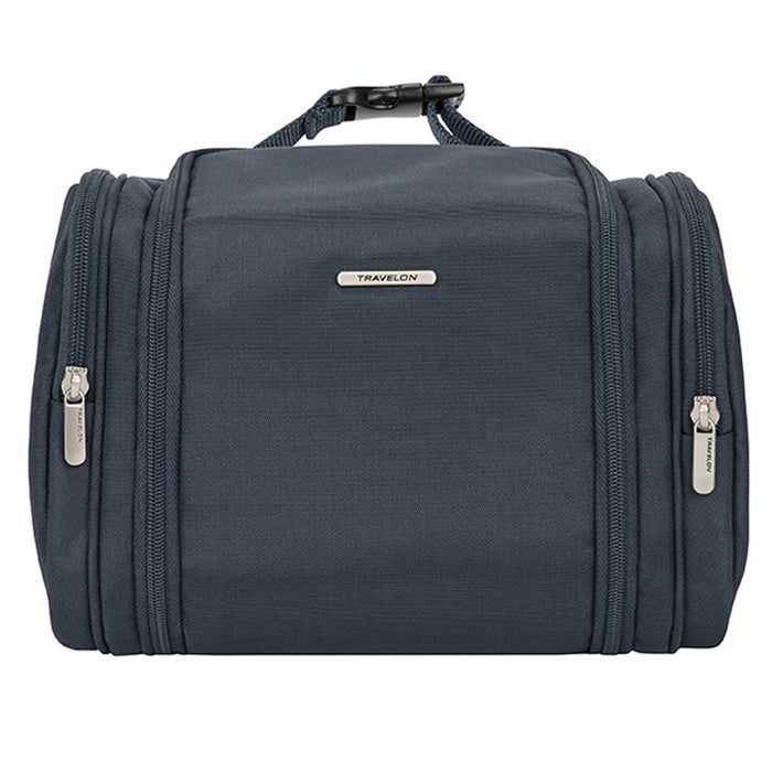 Travelon Anti-Theft Hanging Toiletry Bag Kit RFID Blocking Travel Organizer Blue