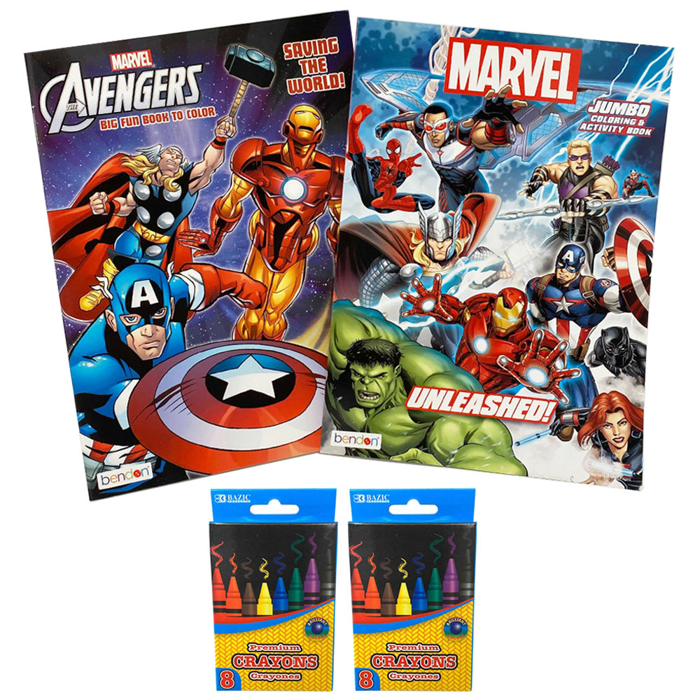 Marvel Avengers Jumbo Coloring And Activity Book Marvel Avengers