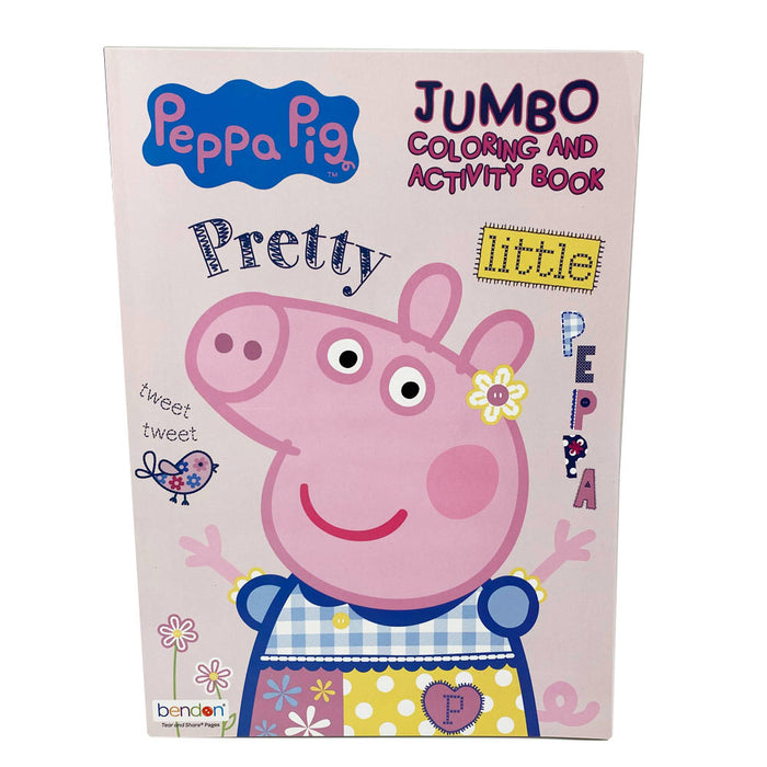9PC Peppa Pig Coloring Book Kit Washable Markers Drawing Activities Set For Kids
