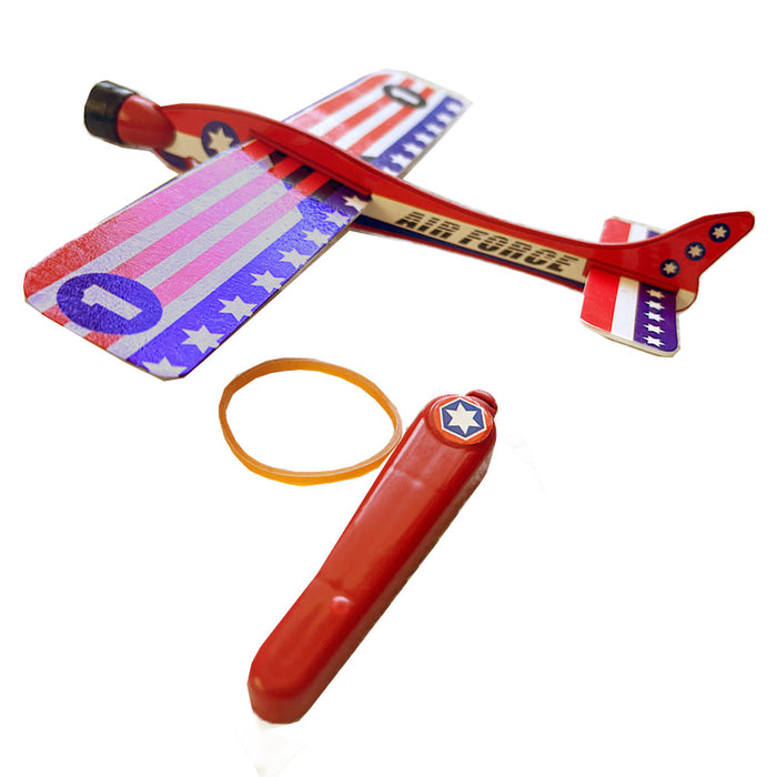 2 Pc Jet Fighter Catapult Sling Shot Finger Slingshot Copter Fun Flying Toy Gift