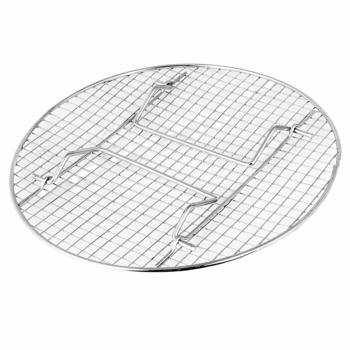 1 Stainless Steel Steamer Rack Steam Oven Tray Round Cooling Wire Trivet 10.5"