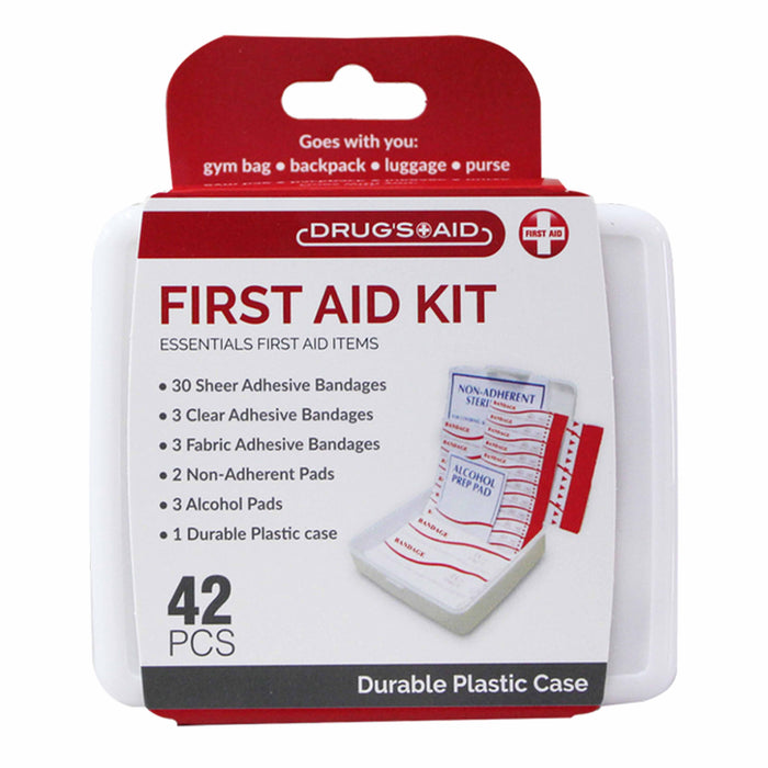 84 Pc First Aid Kit Travel Emergency Medical Case Bandages Pads Wound Care Home
