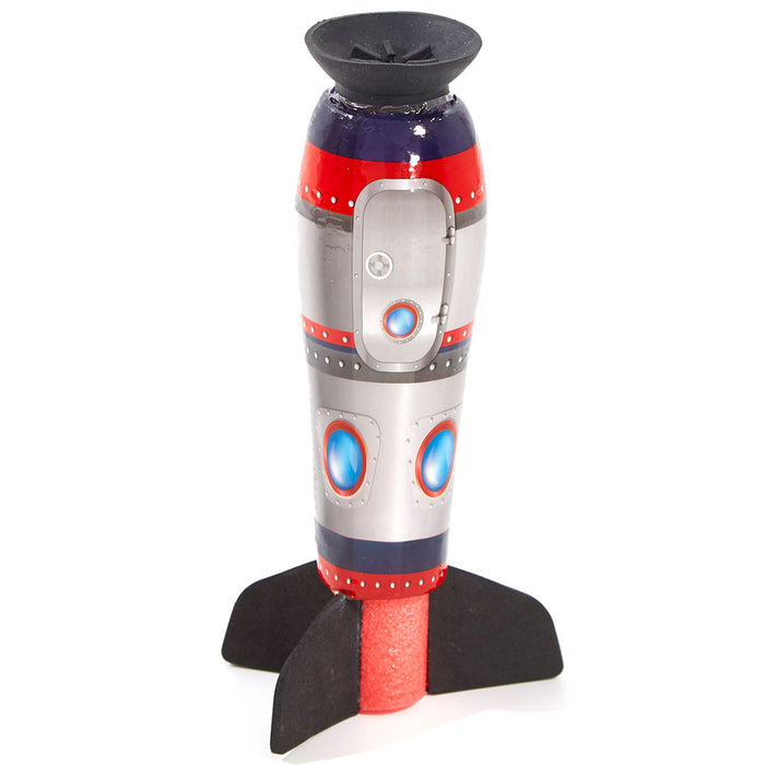 6 Pc Blast Off Foam Rocket Launcher Dart Suction Cup Toy Party Favor Gift Loot
