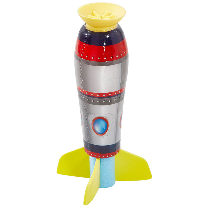 4 Pc Foam Rocket Launcher Suction Cup Catapult Fun Bath Tub Toy Party Favor Gift