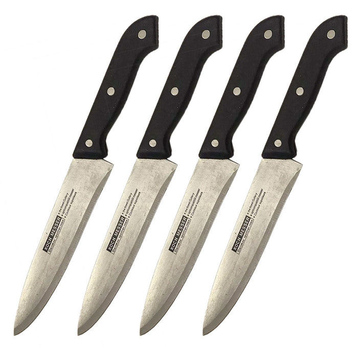 4pc Professional Chef Knife 7" Razor Sharp Blade Stainless Steel Culinary Knives