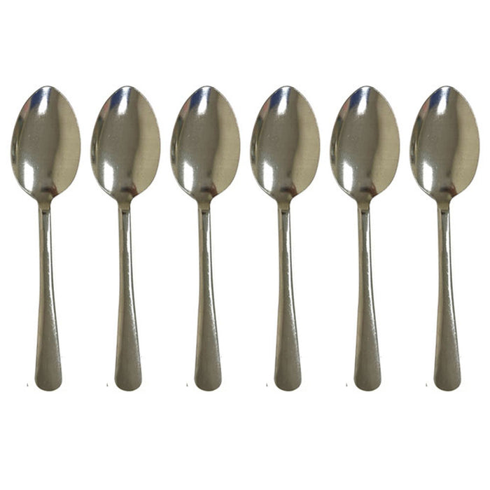 6 Pc Tablespoons Stainless Steel 18/0 Dinner Serving Spoon Utensil Silverware