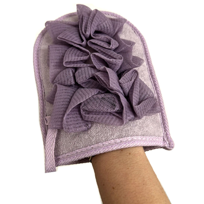 2 Pc Deep Exfoliating Gloves Remove Dead Skin Sponge Shower Mitt Loofah Scrubber