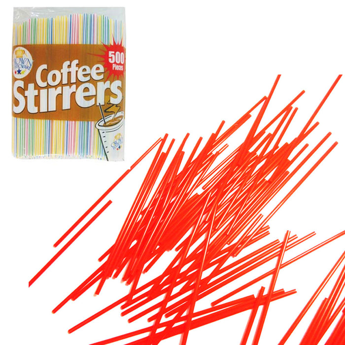 500 Ct COFFEE STIRRER BAR STRAW 5" SIPPER COCKTAIL MILK TEA SIP STICK MIX DRINK