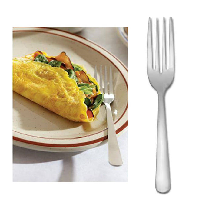 12 Pc Stainless Steel Salad Forks Fruit Utensils Flatware Mirror Polished Silver