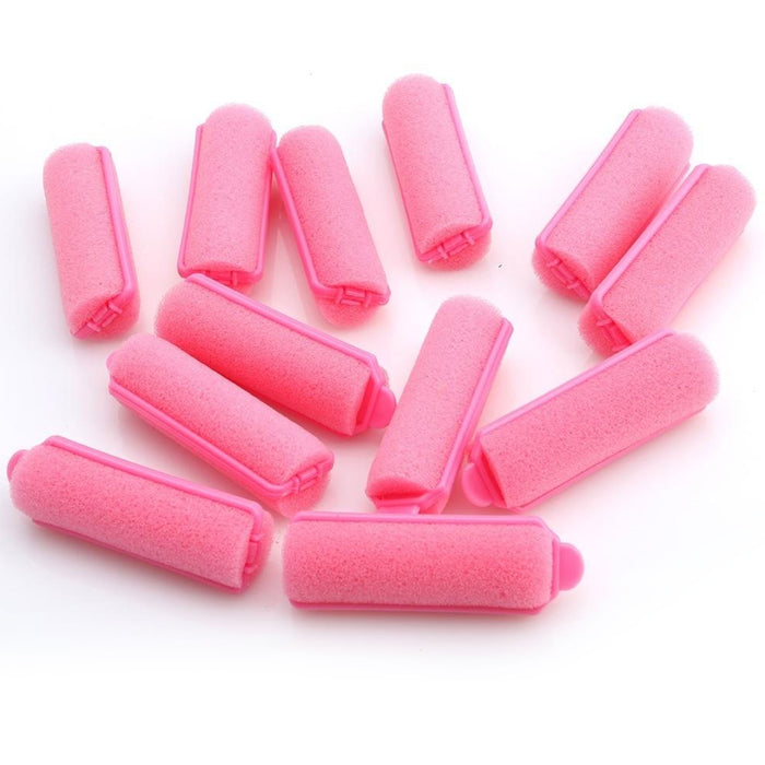 24 Hair Rollers Small Soft Foam Cushion Curlers Waves Curls Salon Styling 2.16"